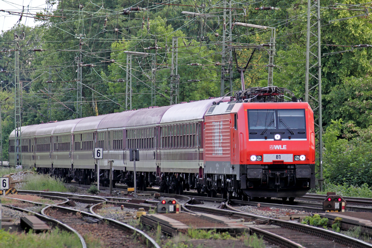 WLE 81 (189 801-4) bei der Durchfahrt in Recklinghausen 25.5.2014