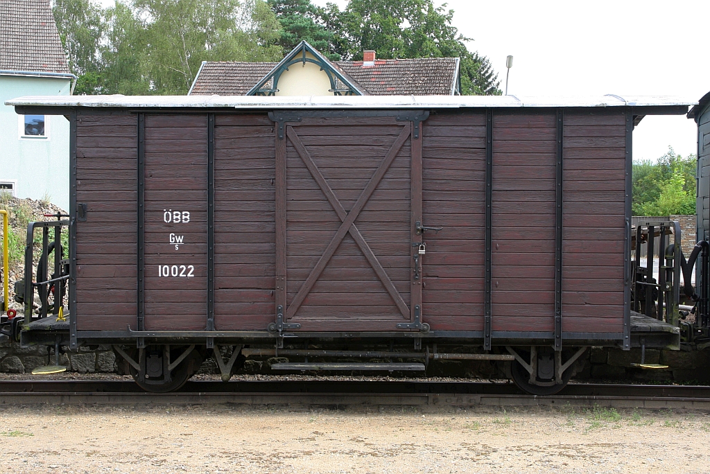 WSV 10022 Gw/s am 26.Juli 2020 im Bahnhof Heidenreichstein.