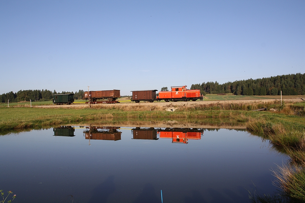 WSV 2091.09 anlässlich des vom WSV veranstalteten 2 tägigen  Güterzugfestival im Wald4tel  am 10.September 2023 beim Km 11,1 der Strecke Alt Nagelberg - Heidenreichstein.