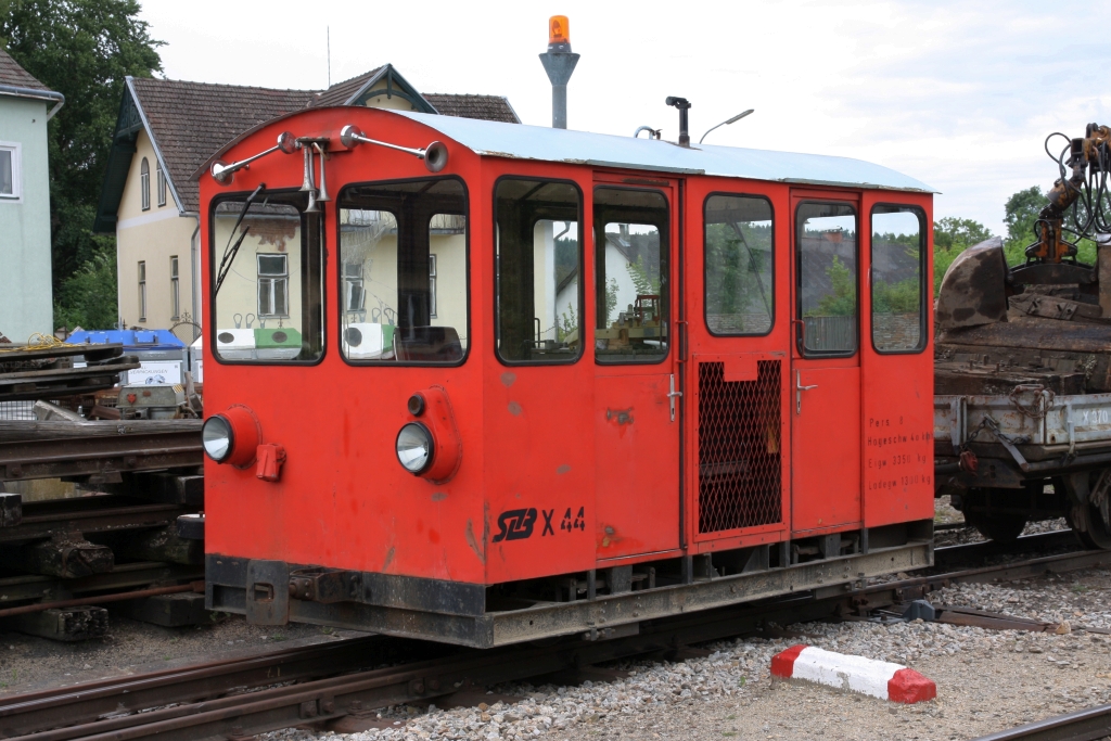 WSV X44 (ex STLB) am 26.Juli 2020 im Bahnhof Heidenreichstein.