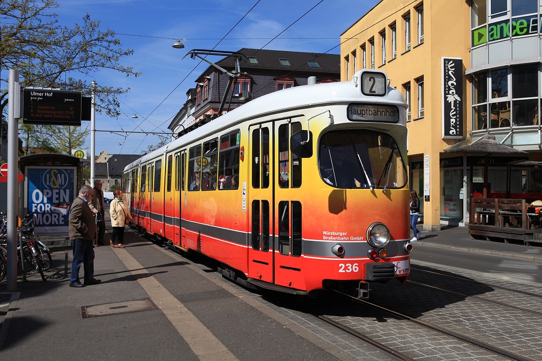 Würzburg Tw 236, Juliuspromenade, 24.04.2017.