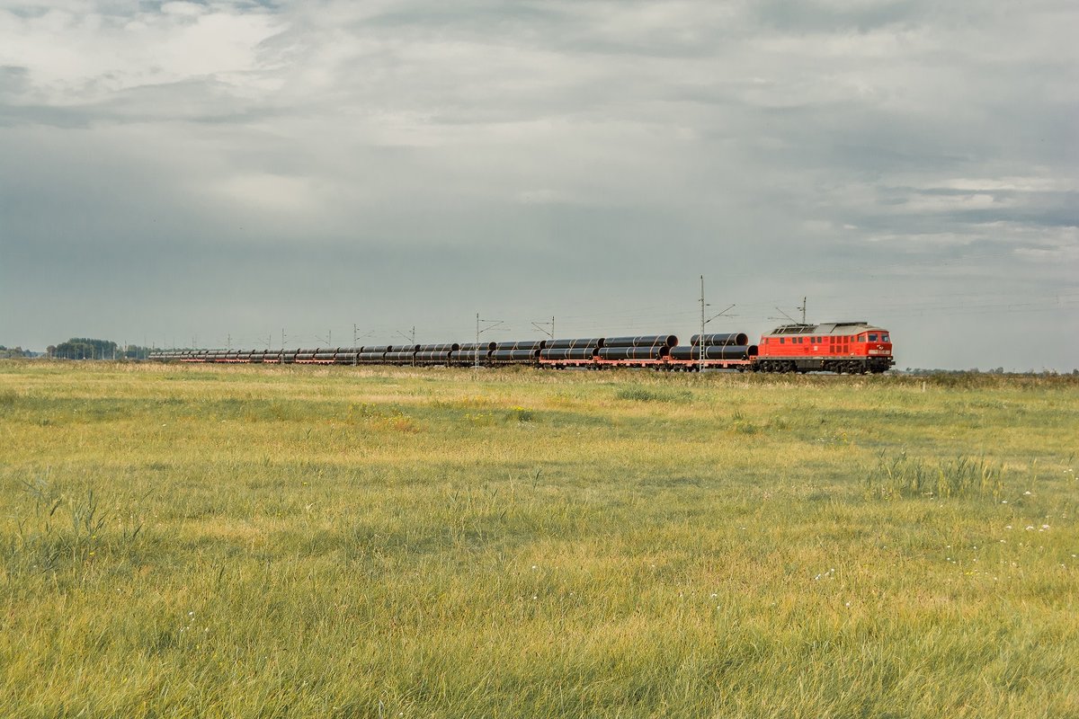Wunschbild heute umgesetzt mit 232 635. Die Friedländerwiese vor den Toren Ferdinandshof. 27.09.2017