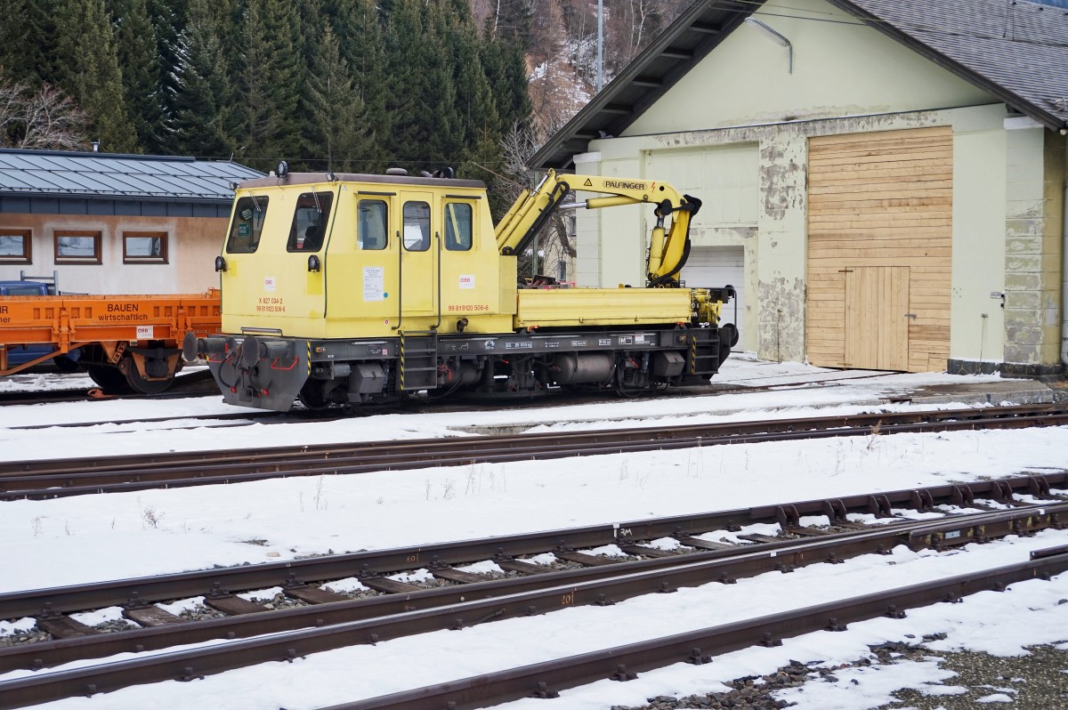 X 627 037-2 am 12.2.2016, abgestellt in Mallnitz-Obervellach.