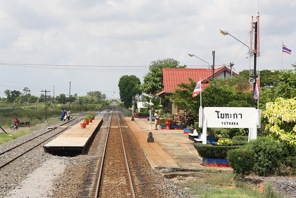 Yothaka Station, Blickrichtung Chachoengsao, am 14.Mai 2017.