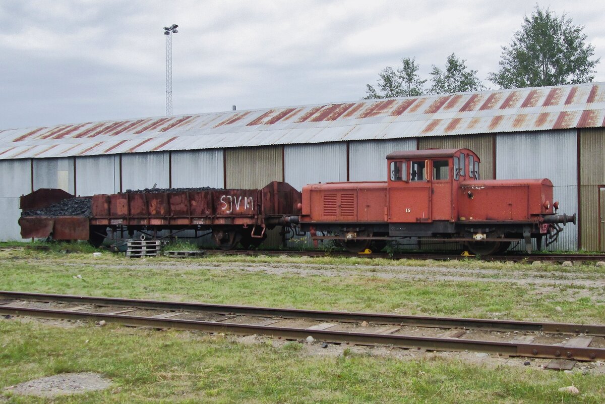 Z43-15 steht abgestellt ins EM von Gävle. Leider ist dieses Eisenbahnmuseum wegen Umbauarbeiten und COVID-19 bis 2022 geschlossen.