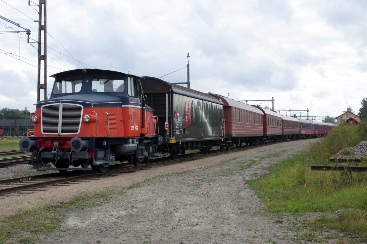 Z65-492 steht am 12 September 2015 ins Eisenbahnmuseum von Gävle. Leider ist dieses EM bis voraussichtlich 2021 geschlossen.