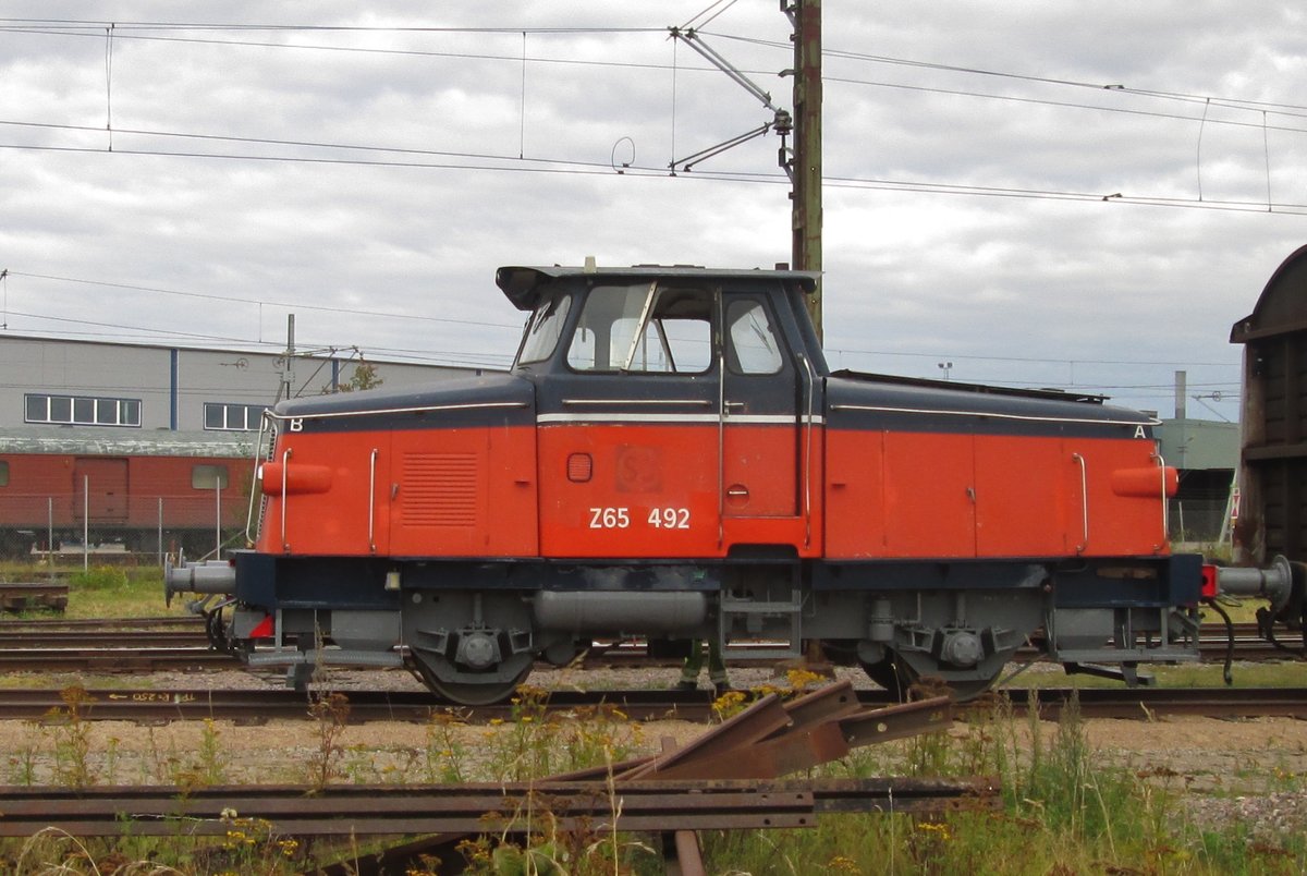 Z65-492 steht am 12 September 2015 ins Eisenbahnmuseum von Gävle. Leider ist dieses EM bis voraussichtlich 2021 geschlossen.