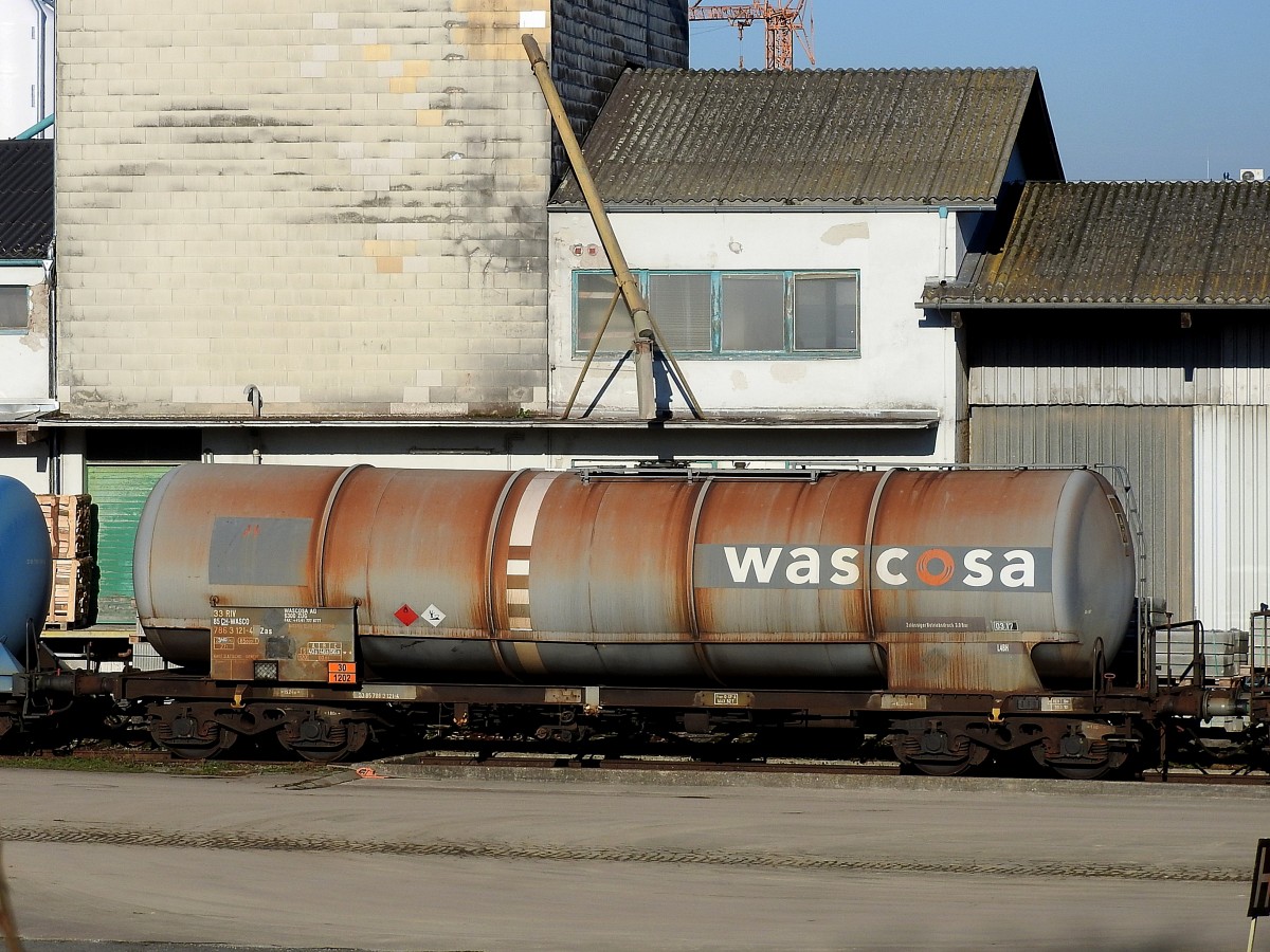 Zas 3385(CH-WASCO)78631214,steht mit Diesel zur Entladung am Bhf. Ried bereit; 151224