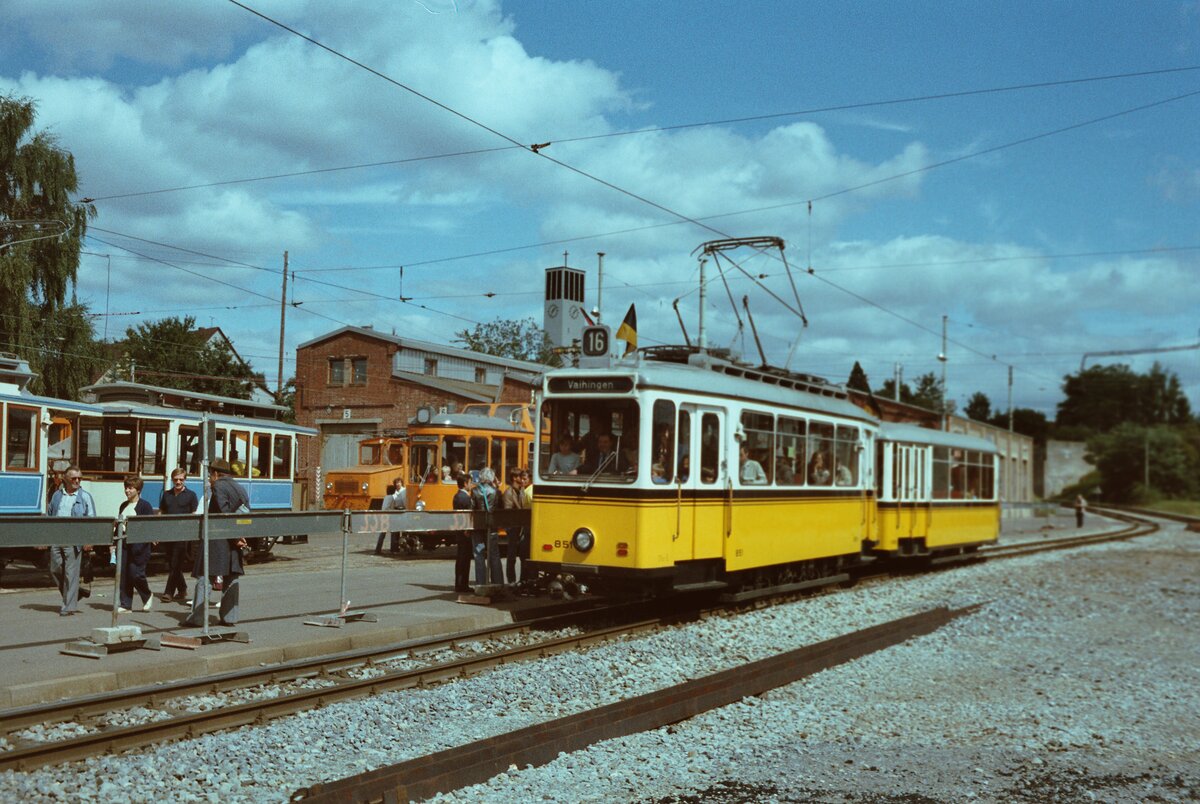 Zu Ehren der neuen Stuttgarter Stadtbahn wurden am 04.09.1983 Sonderfahrten veranstaltet. Besonders das frühere Depot von Möhringen, das sonst nur noch selten benutzt wurde, war im Mittelpunkt der Feiern.