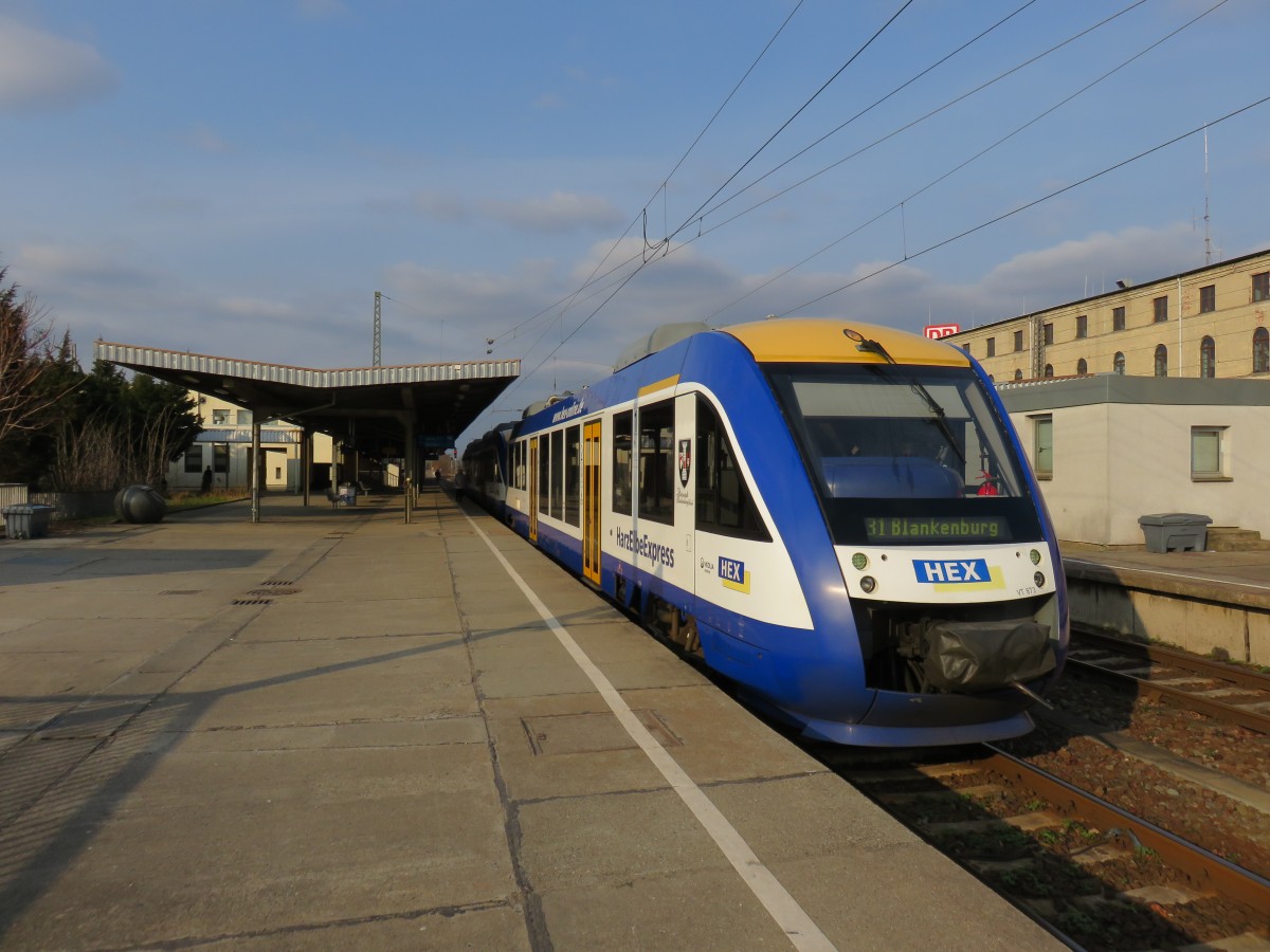 Züge des Harz Elbe Express am 13.03.2015 im Bahnhof von Magdeburg HBF