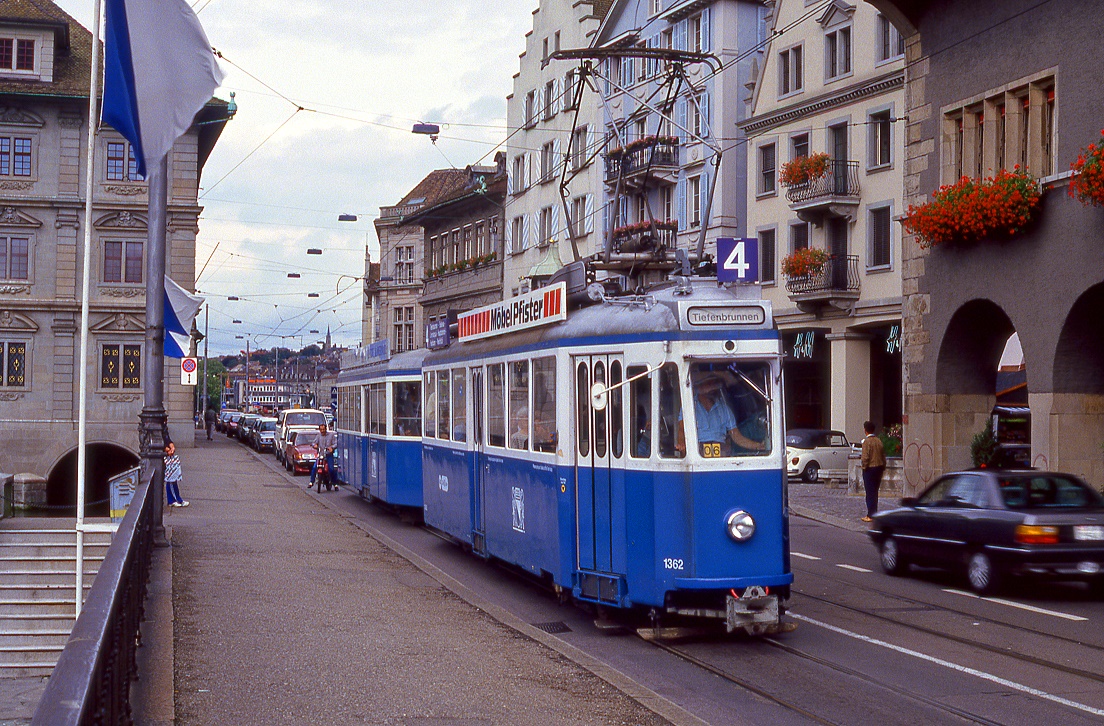 Zürich 1362, Limmatquai, 25.08.1987.