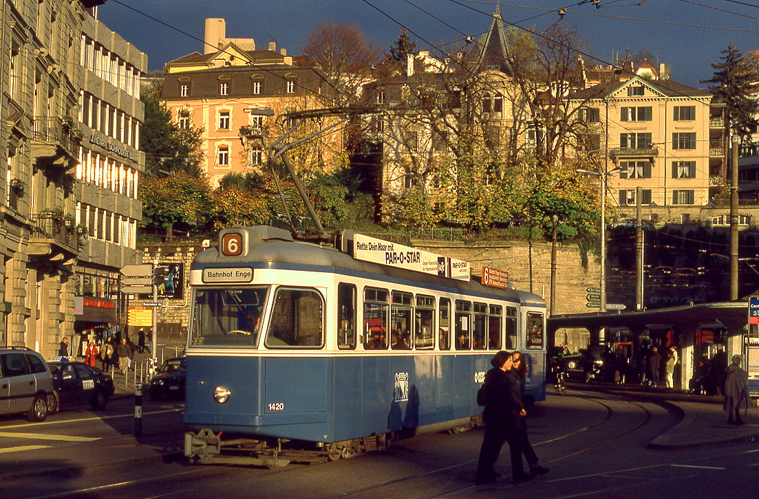 Zürich 1420 + 775, Central, 08.11.1999.
