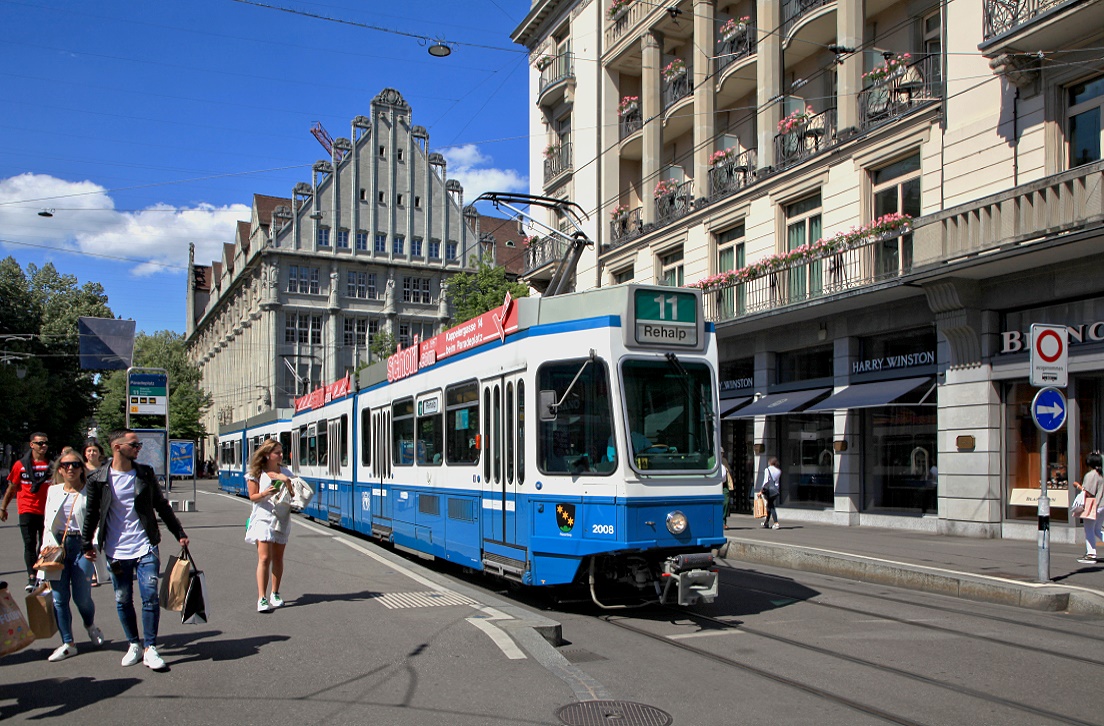 Zürich 2008 + 2303, Bahnhofstrasse, 29.05.2020.