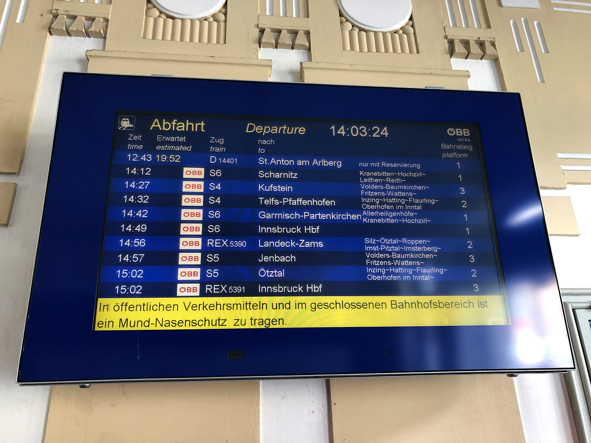 Historisch ist diese Aufnahme aus dem Wörgler Hauptbahnhof vom 25.07.