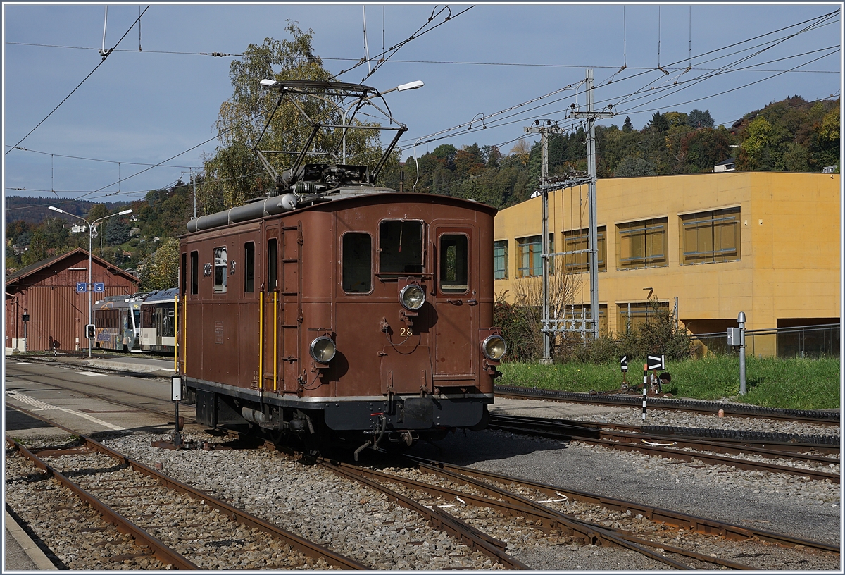 Zum Saisonende der Blonay-Chamby Bahn zeigte sich zu meiner Freude die BOB HGe 3/3 29 in Blonay.

27. Okt. 2019