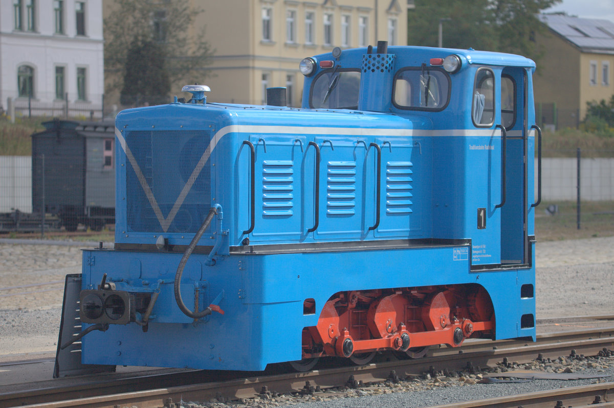 Zum  Schmalspurfestival  herausgeputzt, die V10C in Radebeul. 14.09.2019 11:24 Uhr.