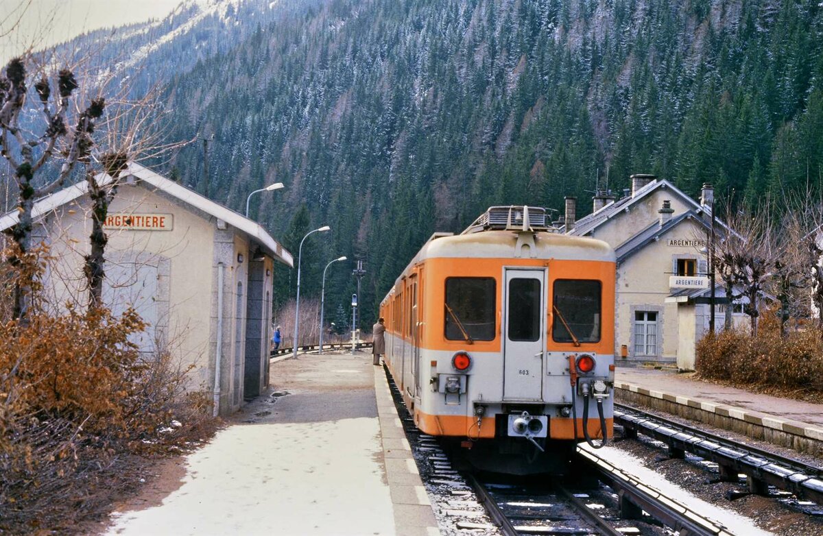 Zwischen Saint-Gervais und Vallorcine war am 01.01.1988 wirklich wenig los.