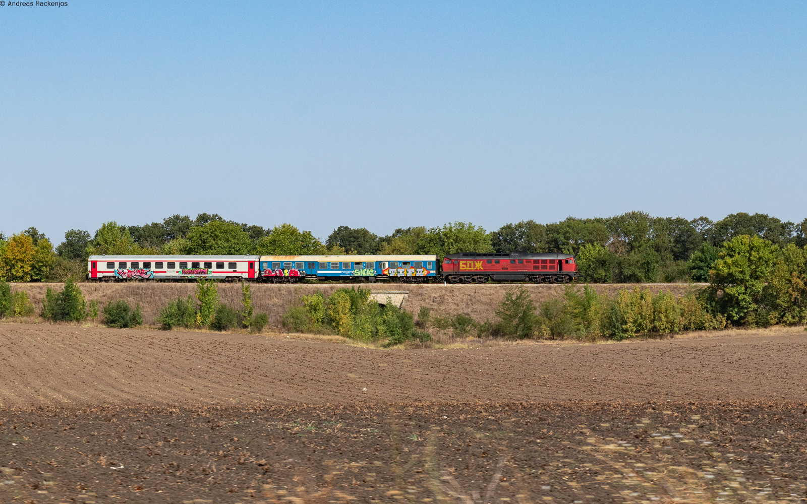 07 126 mit dem R 28220 (Dobritsch - Kardam) bei Kardam 29.8.23