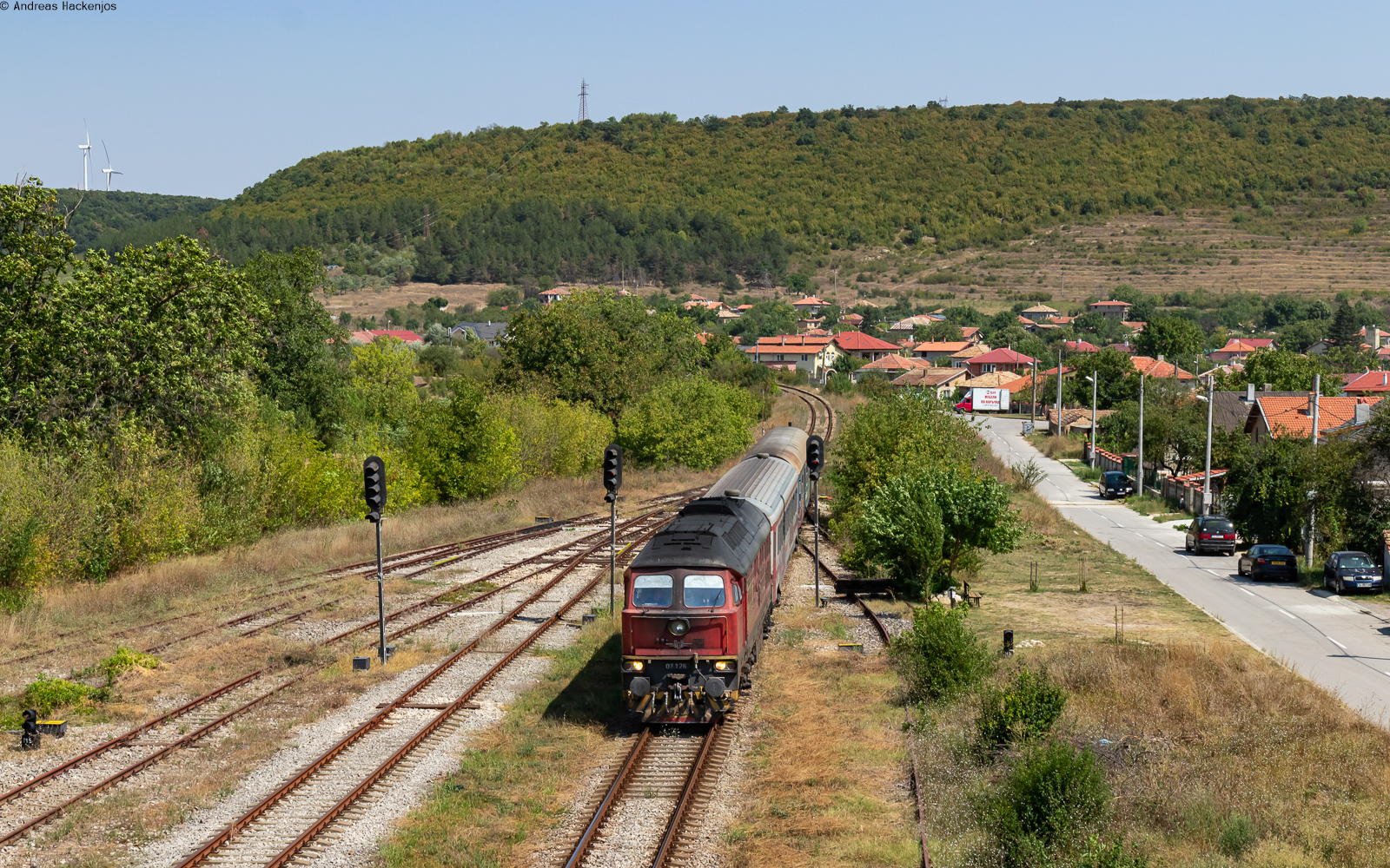 07 126 mit dem R 28205 (Dobritsch - Warna) im Bf Suvorovo 29.8.23