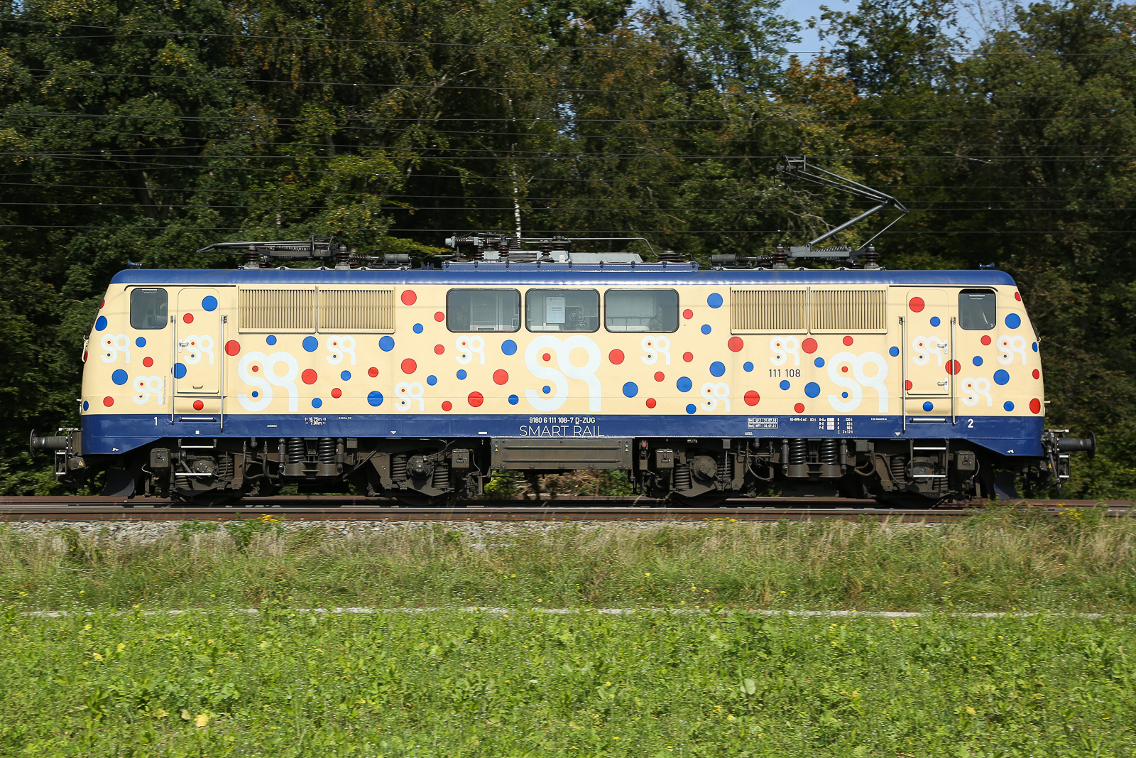 111 108 von smart rail am 23.9.24 bei Zorneding.