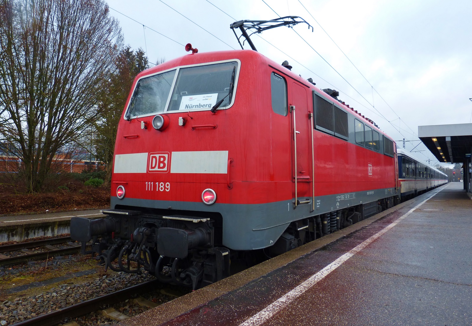 111 189 RE nach Nürnberg Bahnhof Crailsheim 19.02.2023