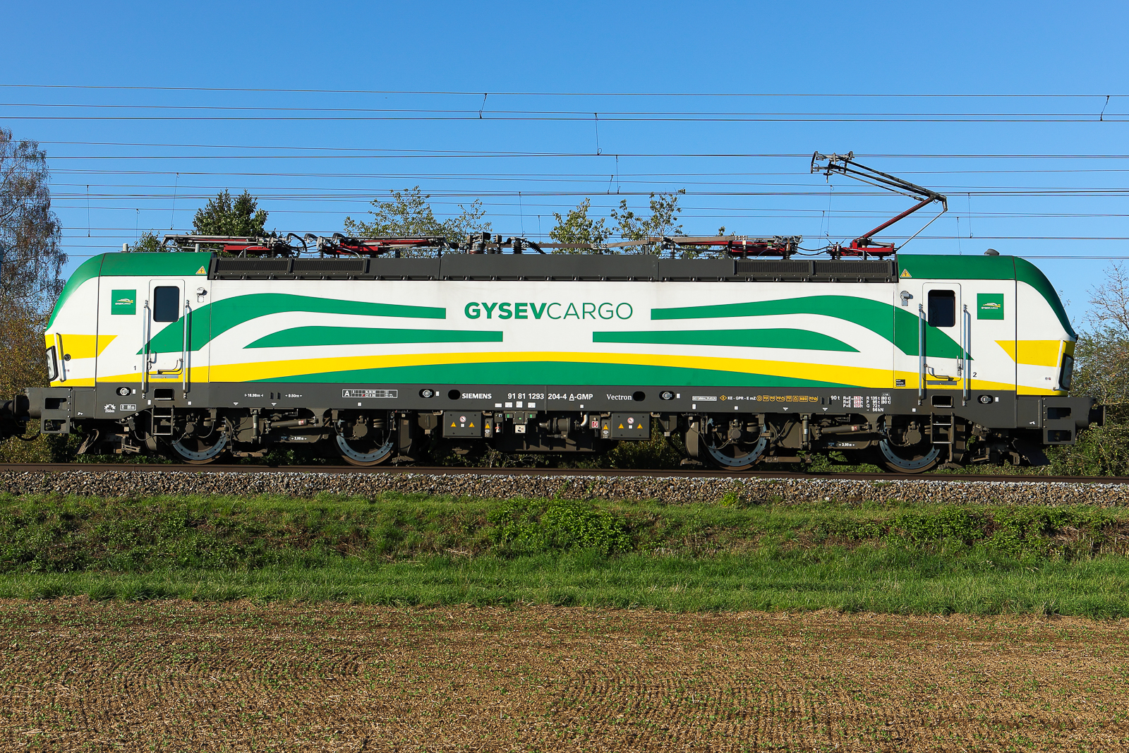 1293 204 Gysev Cargo 15/9/26 am Abend bei Baldham.