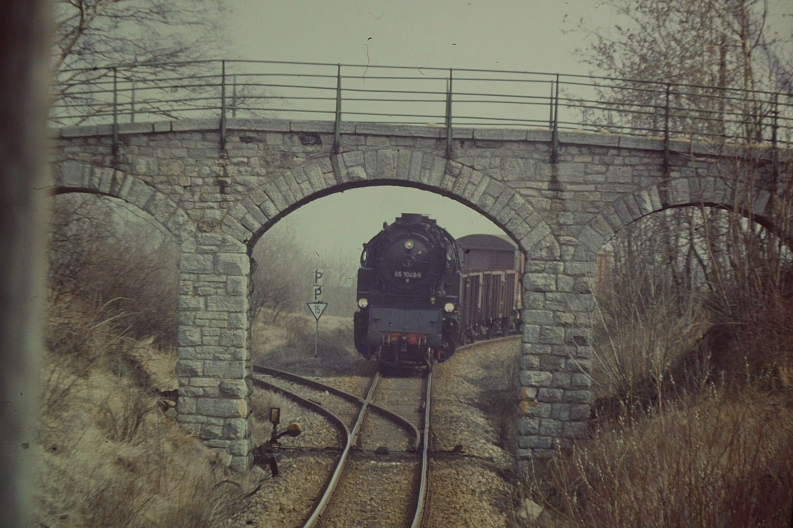 137 (Plandampf im Thüringer Wald Rennsteig & Lobenstein 18.- 21. März 1993 ) 65 1049-69mit Lg  77458 Blankenstein-Triptis bei Remtendorf