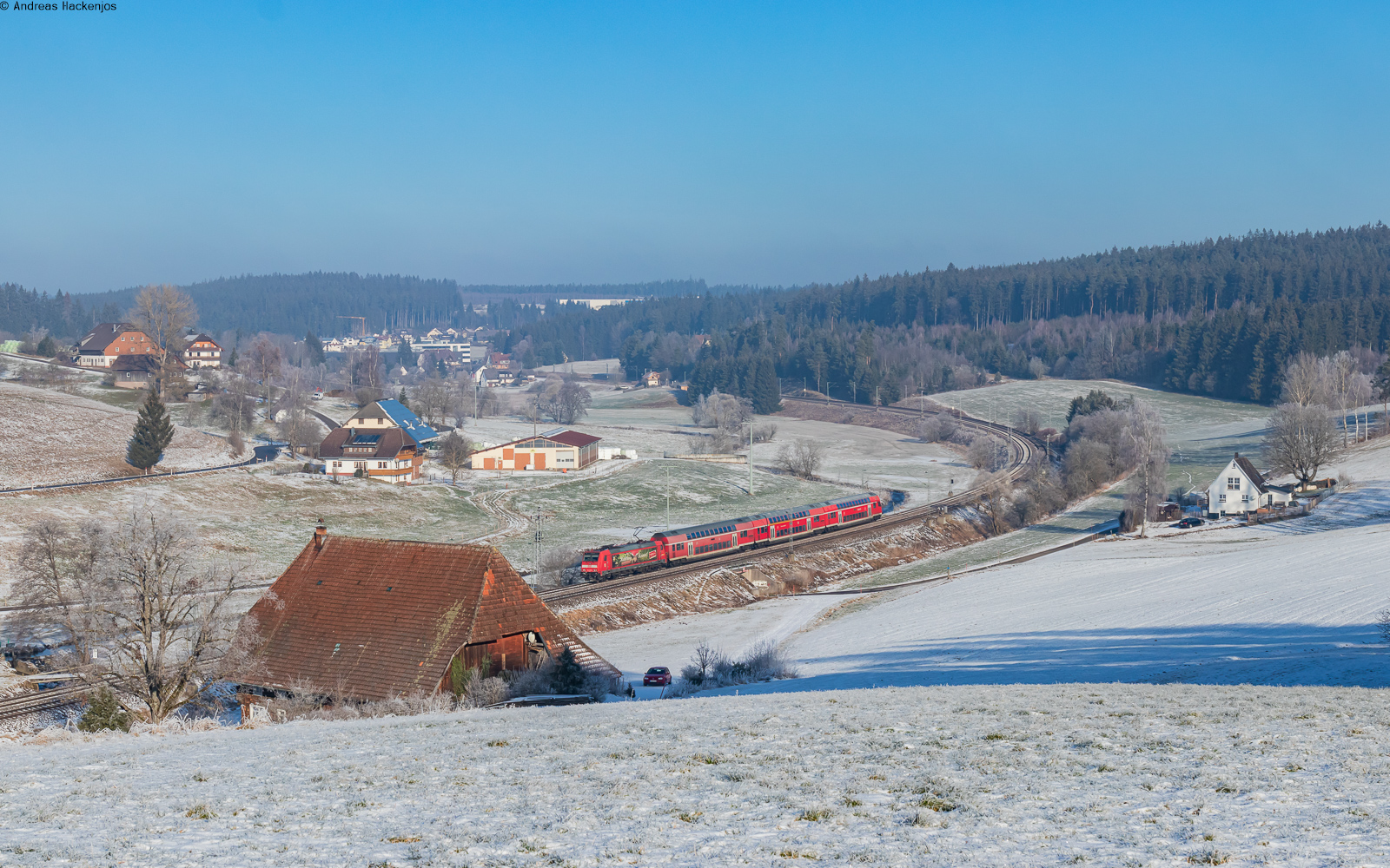 146 239	 Richtung Heimat  mit dem RE 4719 (Offenburg - Donaueschingen) bei Stockburg 11.1.24