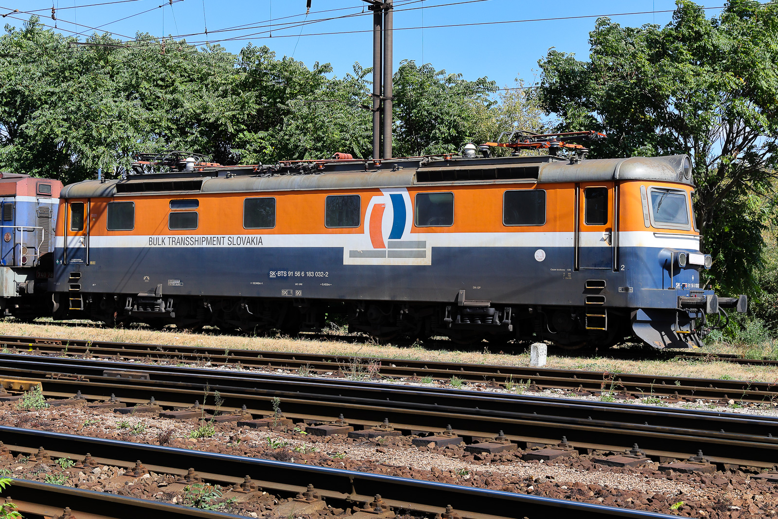 183 032 abgestellt am 6.9.26 beim Bahnhof von Kosice.