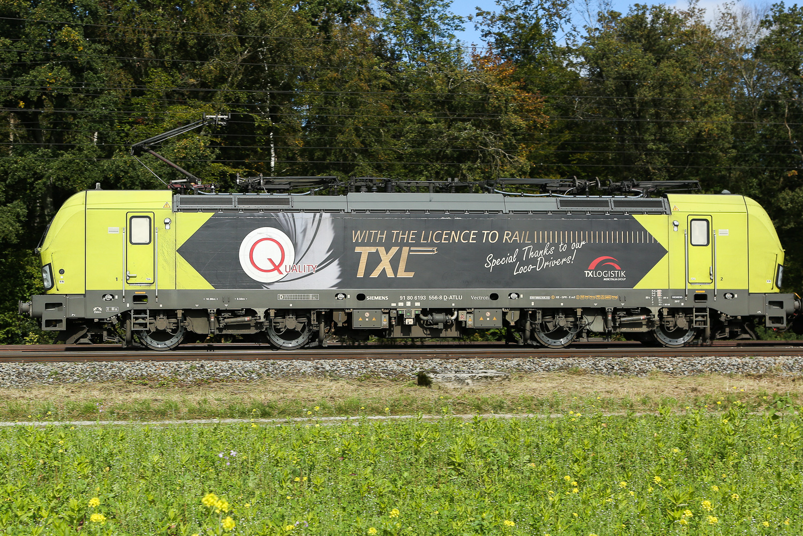 193 556 our loco drivers von TXL am 06.10.24 bei Eglharting.