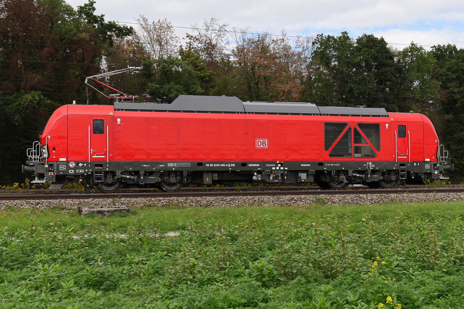 249 065 DB Cargo als Lz am 14.9.26 bei Eglharting.