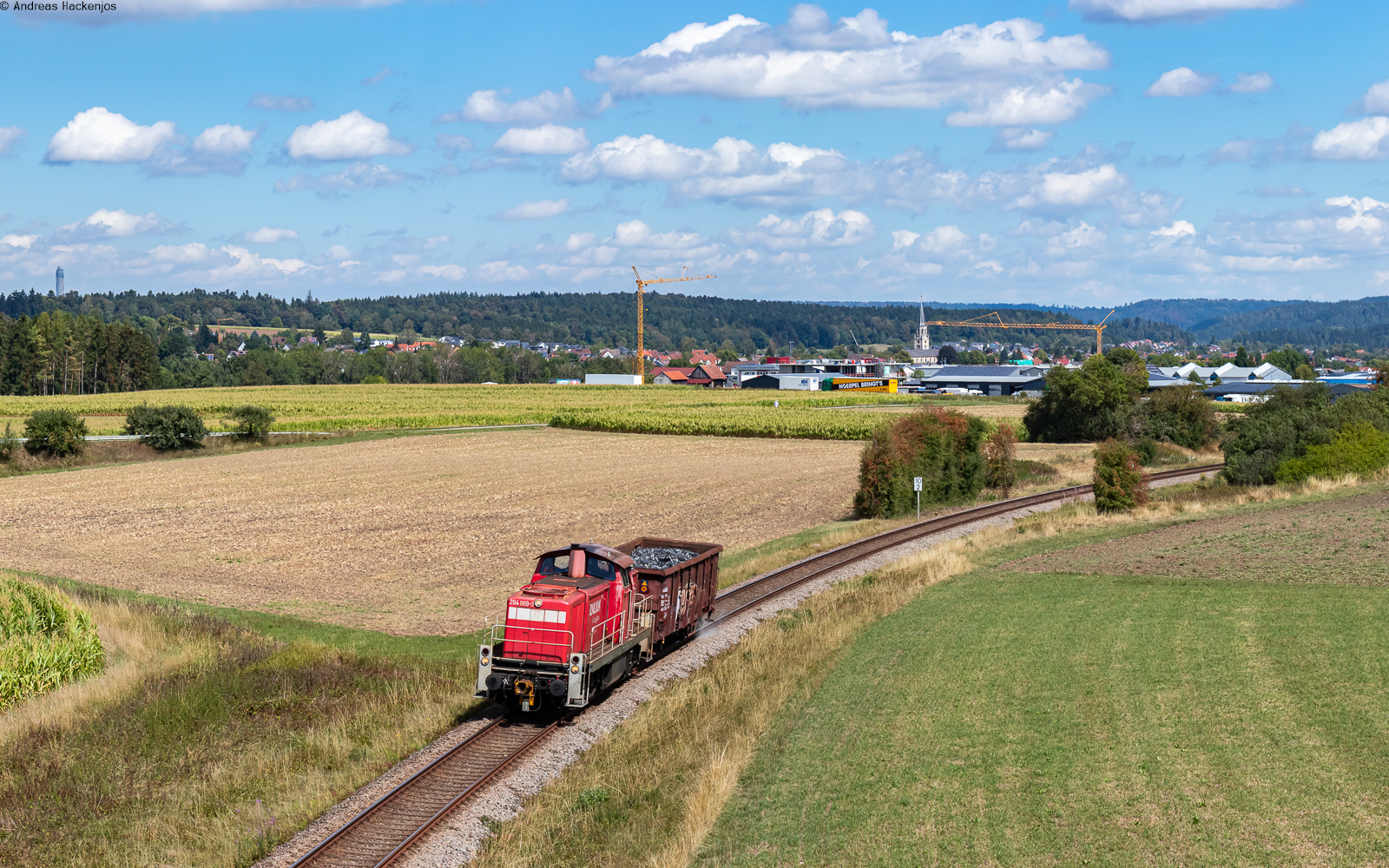 294 869 mit dem EZK 55298 (Dei�lingen - Villingen) bei Dei�lingen 26.8.26