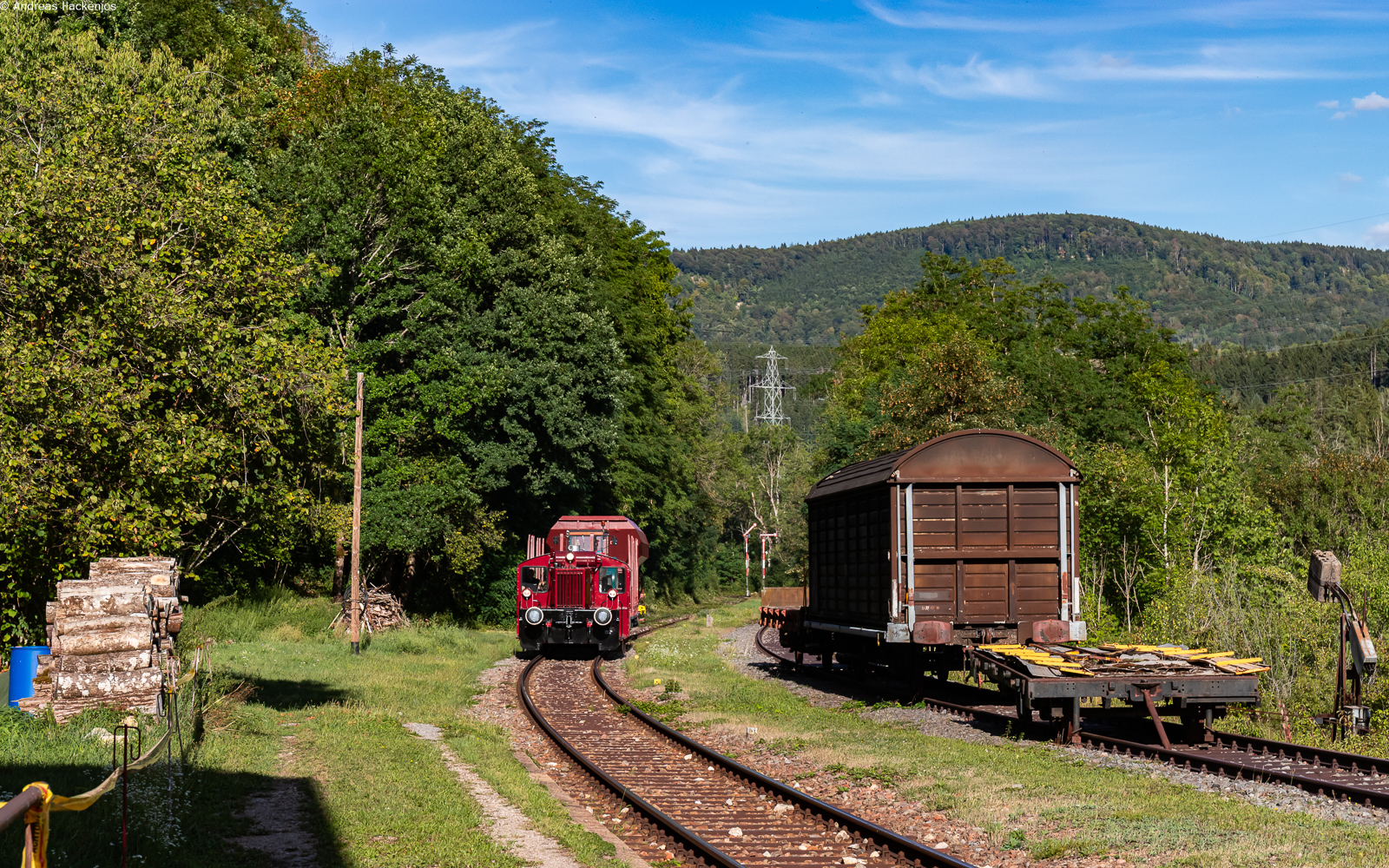 323 593 mit der Sperrf 1010 (F�tzen - Grimmelshofen) im Bahnhof Grimmelshofen 22.8.26