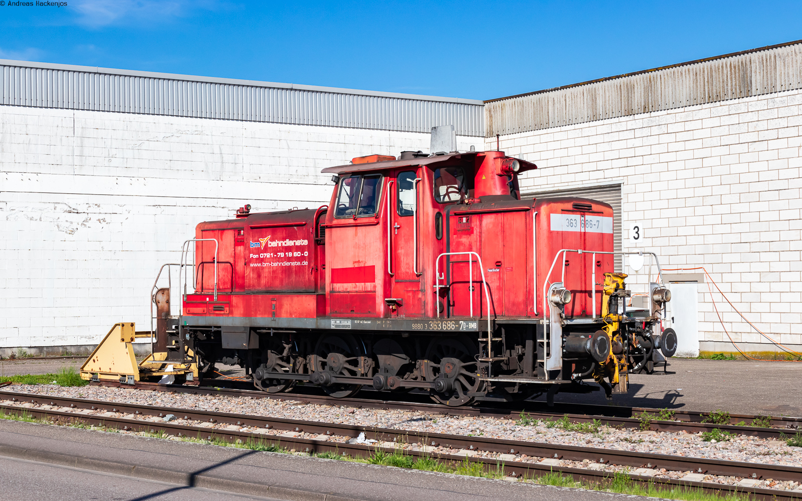 363 686 steht abgestellt im Kehler Hafen 28.4.25
