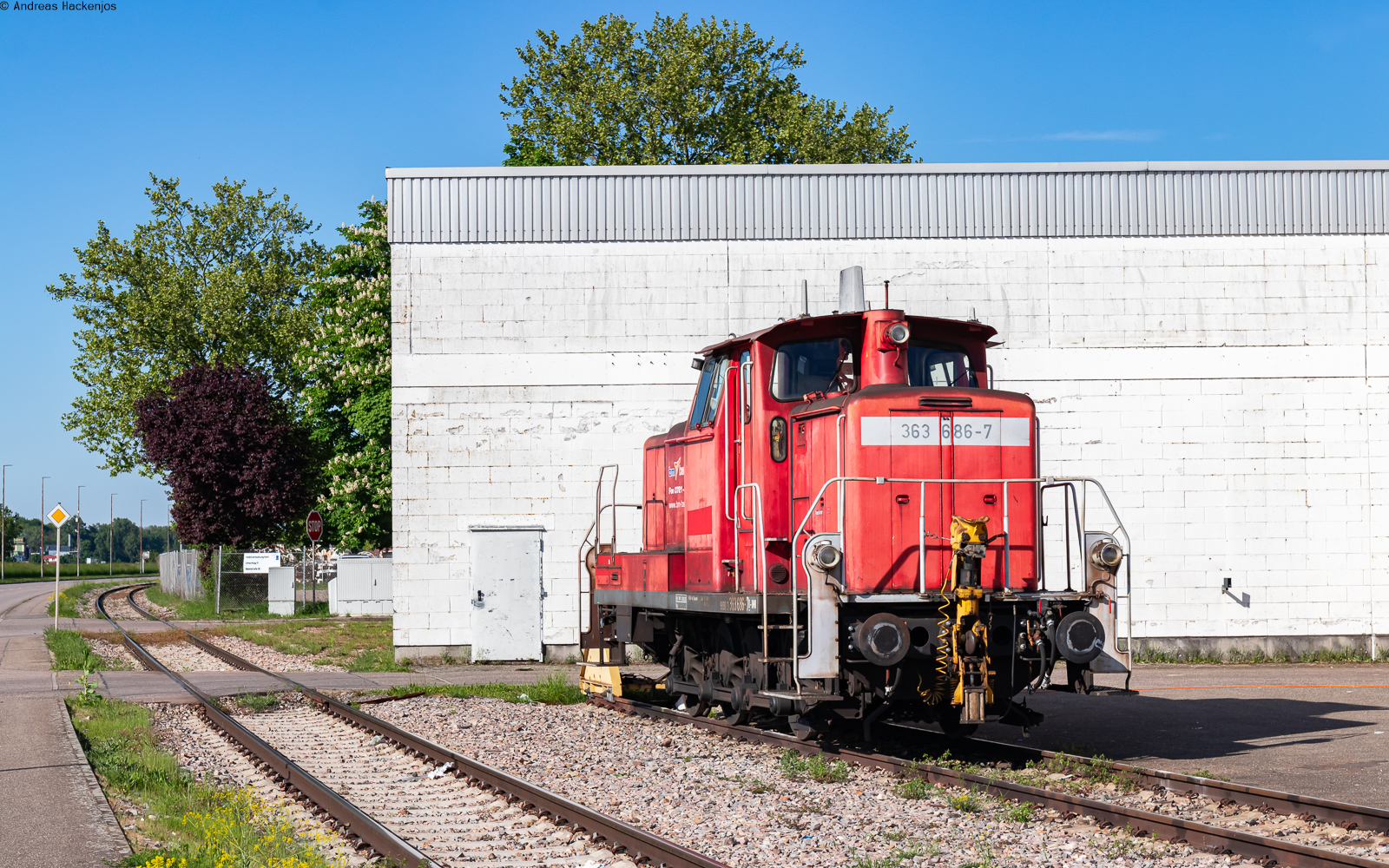 363 686 steht abgestellt im Kehler Hafen 28.4.25