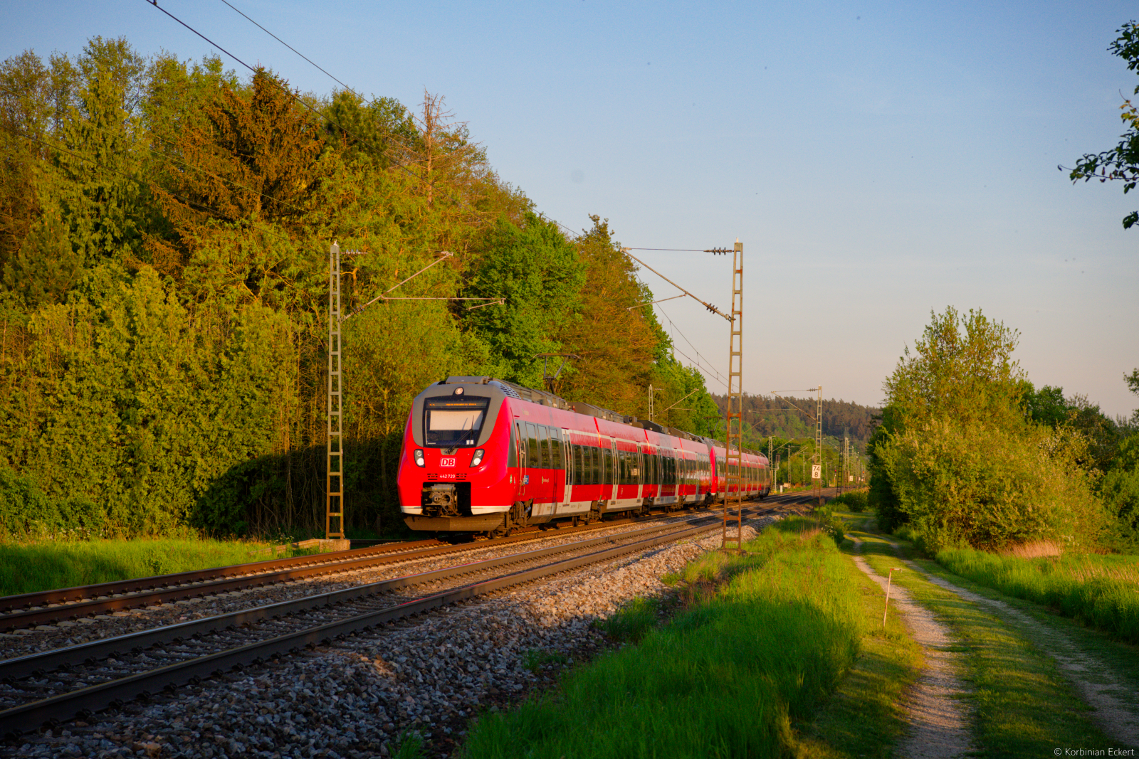 442 220 DB Regio als S3 39374 (Neumarkt (Oberpf) - N�rnberg Hbf) bei Postbauer-Heng, 11.05.2022