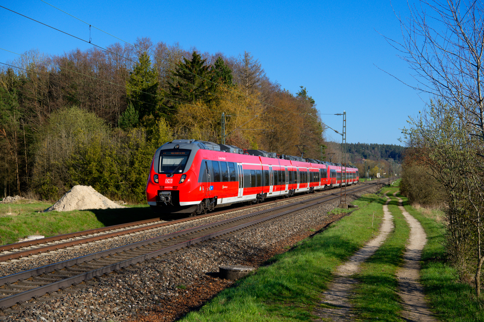 442 224 DB Regio  Lauf an der Pegnitz  als S3 (Neumarkt (Oberpf) - Nürnberg Hbf), 23.04.2021