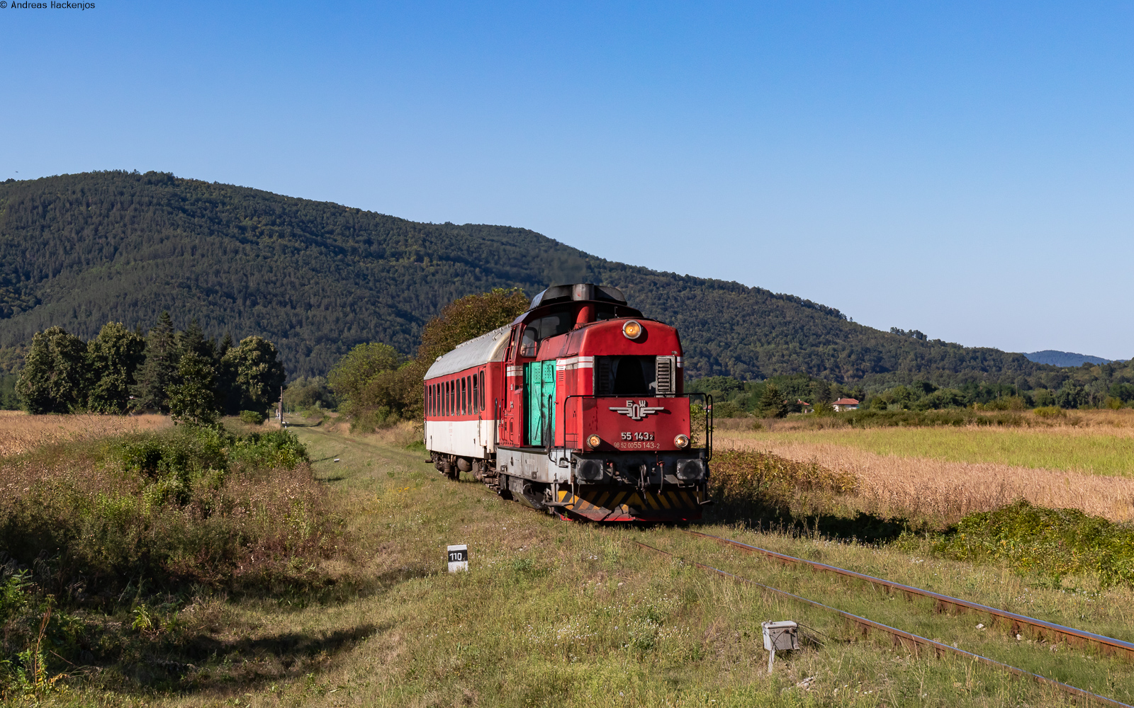 55 143 mit dem R 24225 (Levski - Trojan) bei Ablanitsa 28.8.23