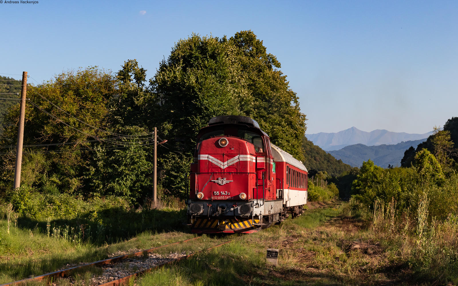 55 143 mit dem R 24226 (Trojan - Levski) bei Dobrodan 28.8.23