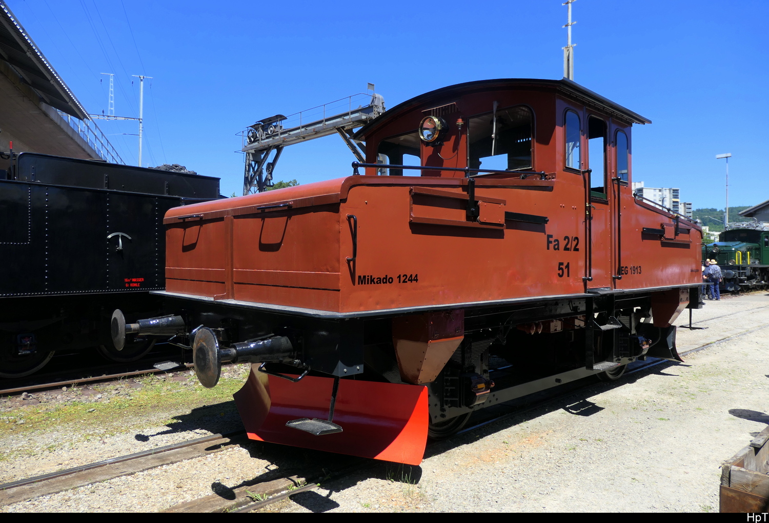 AKKU Traktor Fa 2/2  51 ausgestellt im Bahnpark Brugg am 23.05.25026