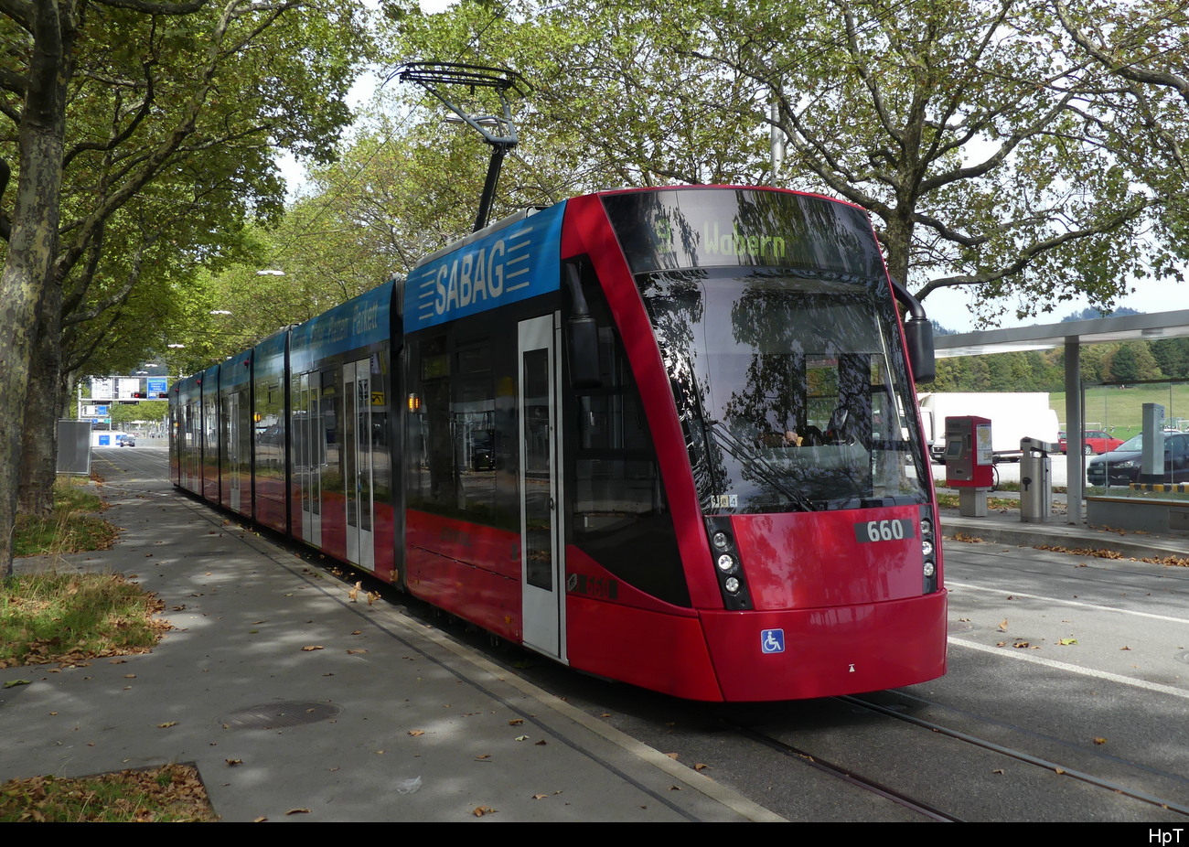 Bern Mobil - Be 6/8  660 unterwegs auf der Linie 9 in der Stadt Bern am 03.09.2023