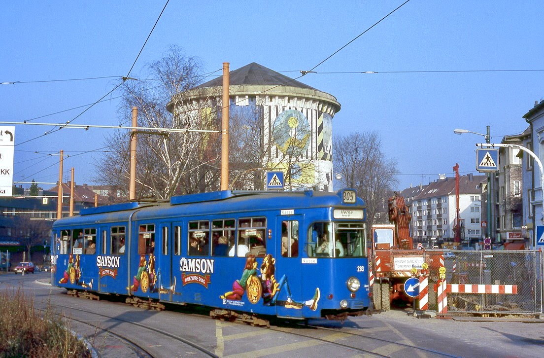 Bochum 283, Ehrenfeld, Universitätsstraße, 04.12.1987.