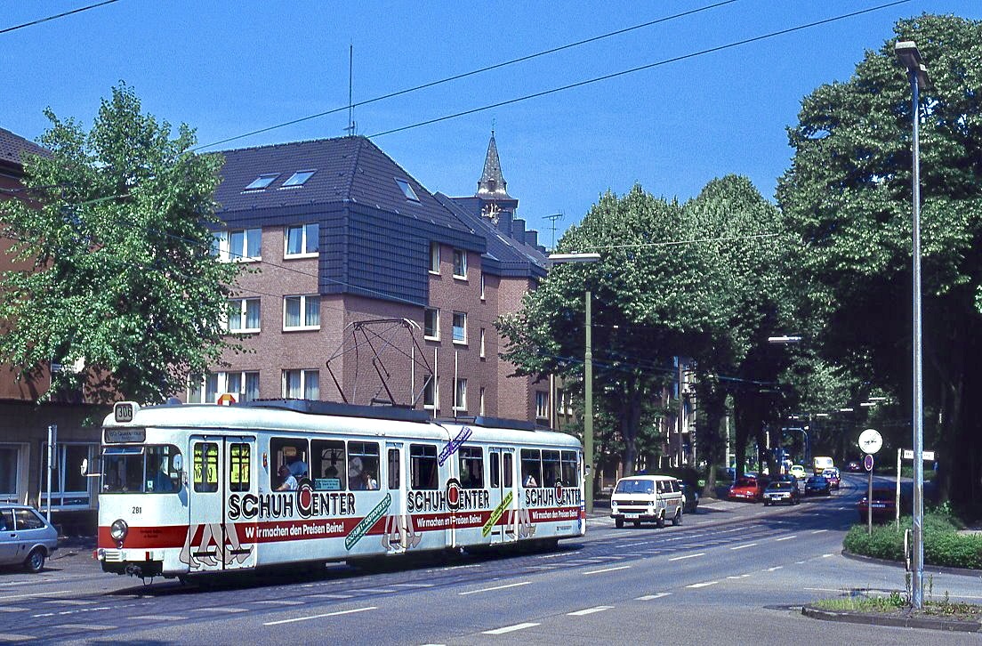 Bogestra 281, Herne Eickel Hauptstraße, 30.06.1992.
