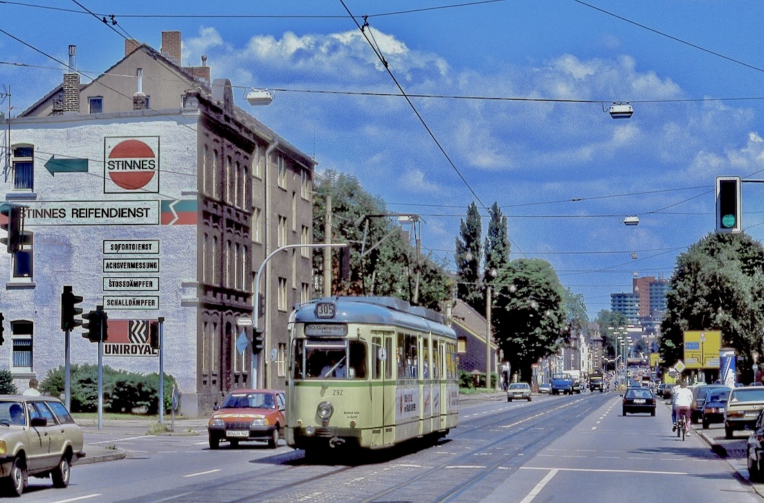Bogestra 292, Herne Bochumer Straße, 30.06.1989.
