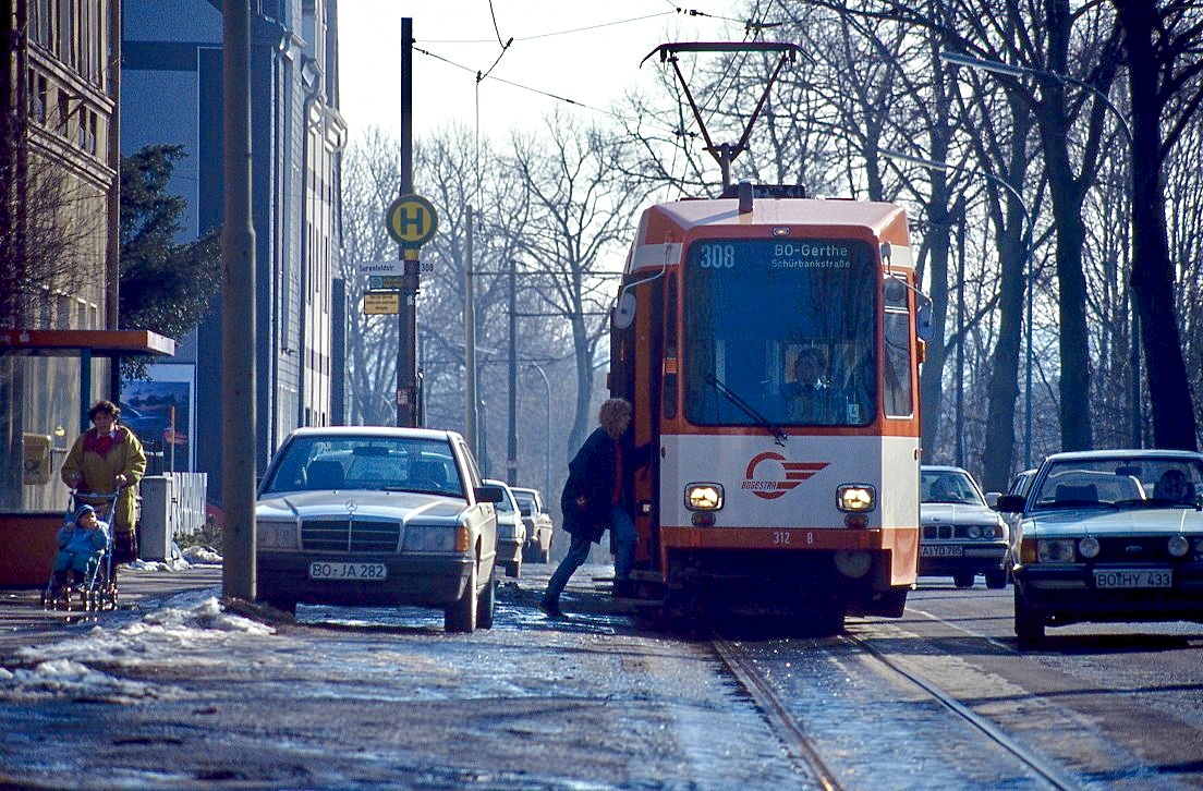 Bogestra 312, Bochum Linden, 21.02.1991.