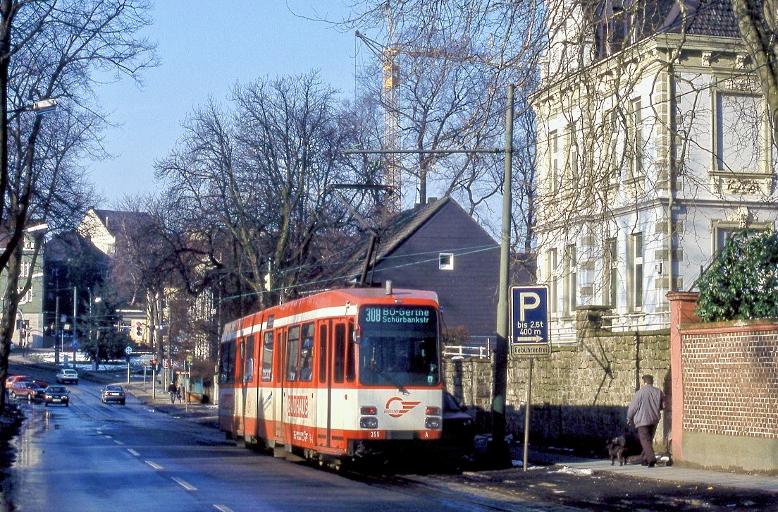 Bogestra 355, Bochum Linden, 21.02.1991.