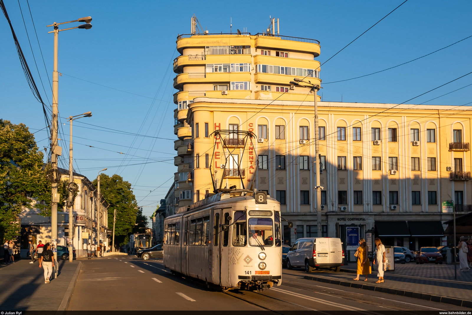 CTP Iași GT4 141 / Piaţa Unirii Iași, 3. August 2023<br>
ex Stuttgarter Strassenbahnen