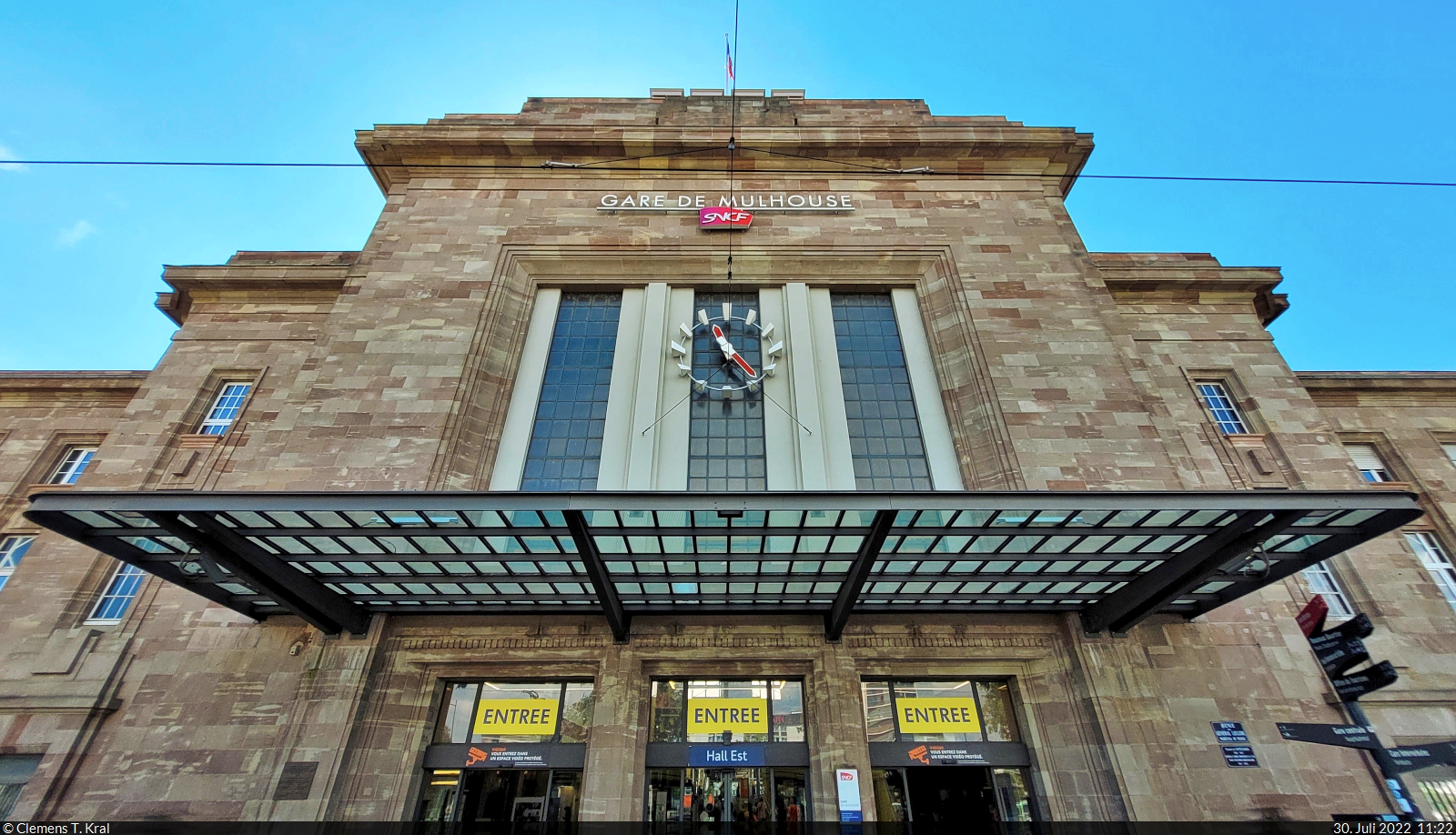 Das Empfangsgebäude des Bahnhofs Mulhouse Ville (F) – von außen.

🕓 30.7.2022 | 11:22 Uhr