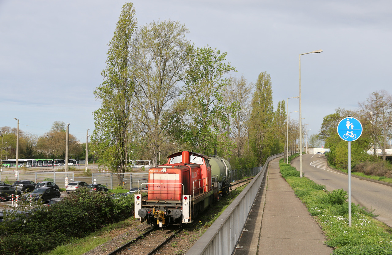 DB Cargo 294 883 // Mannheim (Höhe Evobus-Werk) // 5. April 2024
