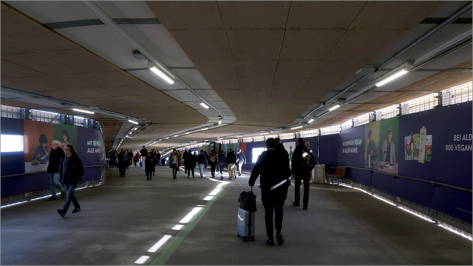 Der lange Weg zum Zug - 

... windet sich zwischen den Lichtaugen auf dem Dach der neuen Bahnsteighalle von Stuttgart.

05.02.2024 (M)